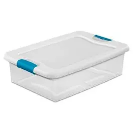 Latching Clear-Base Storage Bin – 32-Quart Capacity 1