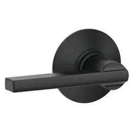Latitude Passage Matte Black Door Lever Handleset With Smart Lock Compatibility 1