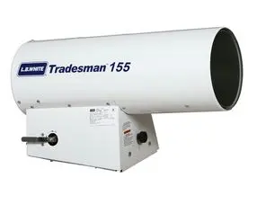 Lb White 155,000 Btu Propane Forced-Air Construction Heater 1