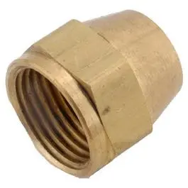 Lead-Free Brass 1/4-Inch Short Flare Cap Fitting 1
