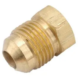 Lead-Free Brass 3/8-Inch Flare Plug For Tubing Connections 1