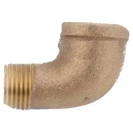 Lead-Free Brass 90-Degree Street Elbow Fitting — 1-Inch Npt 1