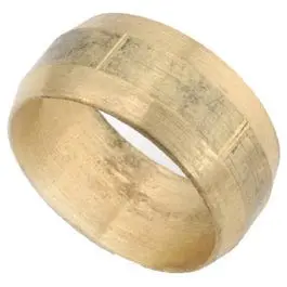Lead-Free Brass Compression Sleeve – 7/8" Diameter 1