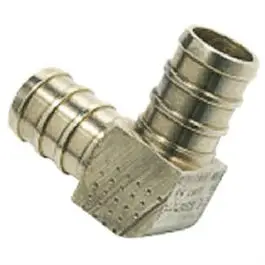 Lead-Free Brass Pex Elbow Fitting – 3/8-Inch Barb Connection 1