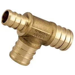 Lead-Free Brass Pex Tee – 3/4-Inch × 1/2-Inch × 3/4-Inch Configuration 1