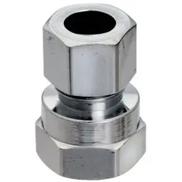 Lead-Free Brass Straight Compression Coupling: 3/8" Fpt × 3/8" Od 1