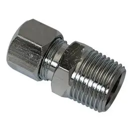 Lead-Free Brass Straight Compression Fitting: 3/8" Mpt × 3/8" Od 1