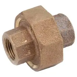 Lead-Free Red Brass Pipe Union Fitting – 1-Inch Npt 1