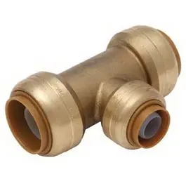 Lead-Free Reducing Tee Fitting – 3/4" × 3/4" × 1/2" For Plumbing Branches 1