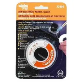 Leaded Non-Electrical Solder: 4-Ounce Spool, 0.125-Inch Diameter 1