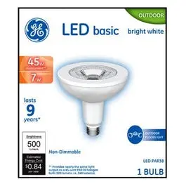 Led Flood Light Bulb – Bright White, 650 Lumens, 7 Watts, Clear Lens 1