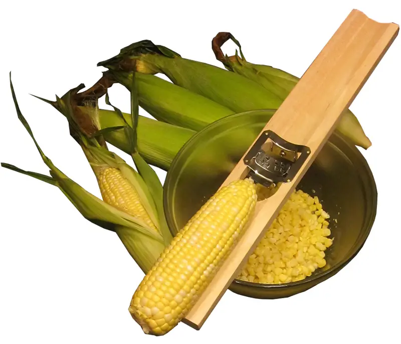 Lee Manufacturing Wooden Corn Cutter & Creamer – Traditional Kitchen Tool 1
