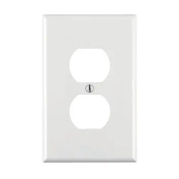 Leviton Decora White Single-Gang Duplex Receptacle Wall Plate 1
