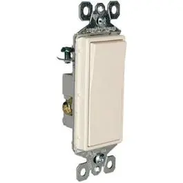 Light Almond 3-Way Decorator-Style Wall Switch — 15-Amp Rating 1