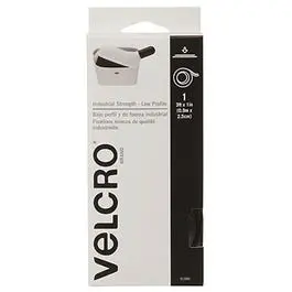 Low-Profile Industrial-Strength Fastening Tape – Black, 3' × 1" 1