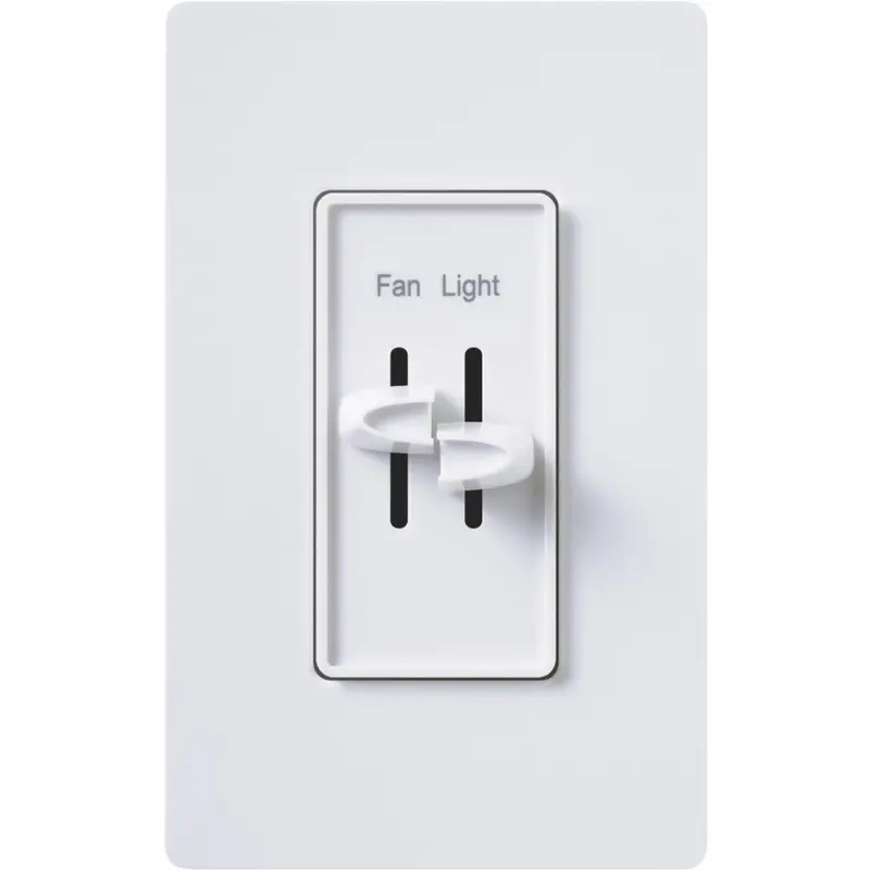 Lutron Skylark Incandescent Dimmer Switch – White, Single-Pole Slide Style 1