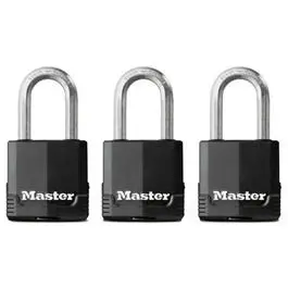 Magnum All-Weather Keyed-Alike Padlocks – 1-3/4-Inch, 3-Pack 1