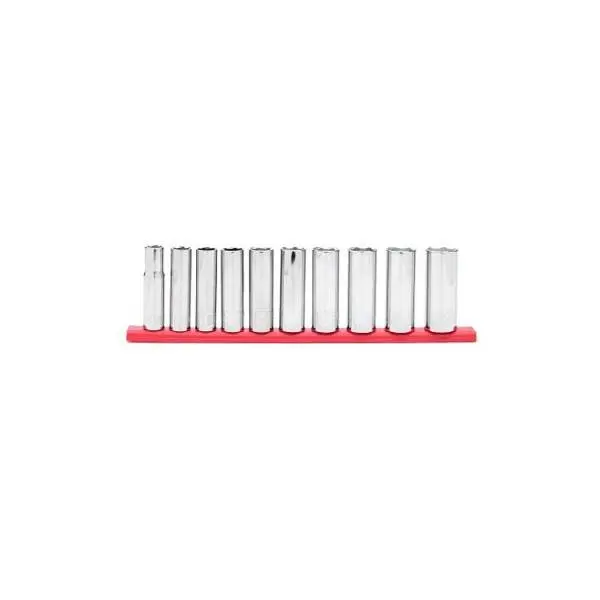 Master Mechanic 3/8-Inch Drive Metric Deep Socket Set – 10-Piece 1