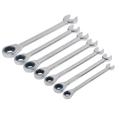 Master Mechanic 7-Piece Metric Ratcheting Wrench Set 1