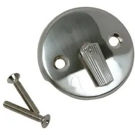 Master Plumber Brushed Finish Tub Drain Overflow Plate 1