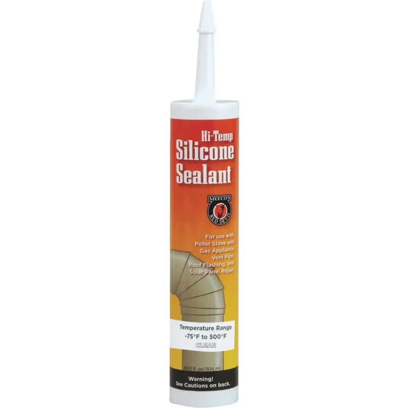 Meeco’S Red Devil High-Temperature Clear Silicone Sealant – 10.3 Oz, Non-Yellowing 1