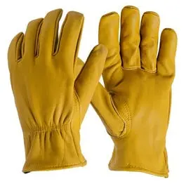 Men’S Xl Elastic-Wrist Deerskin Work Gloves 1