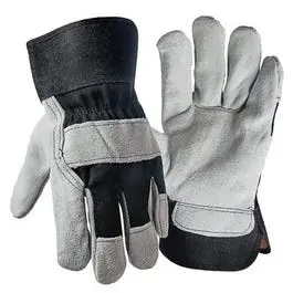 Men'S Xl Pigskin Leather-Palm Cotton-Back Work Gloves 1