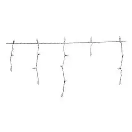 Micro Led Icicle Lights – Twinkling Cool White 105-Bulb Strand For Winter Displays 1