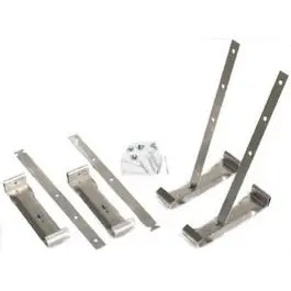 Mill-Finish Aluminum Roof Hanger With Mounting Bracket – 5" Size, 4-Pack 1