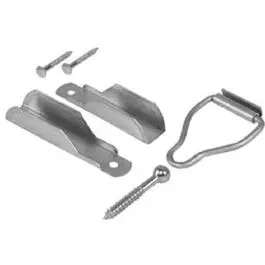Mill-Finish Screen Door Hinge And Latch Kit – 3/8-Inch 1