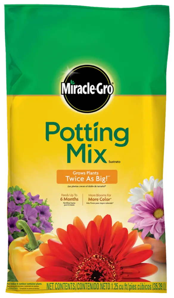 Miracle-Gro Potting Mix – Lightweight, Pre-Moistened Soil Blend 1