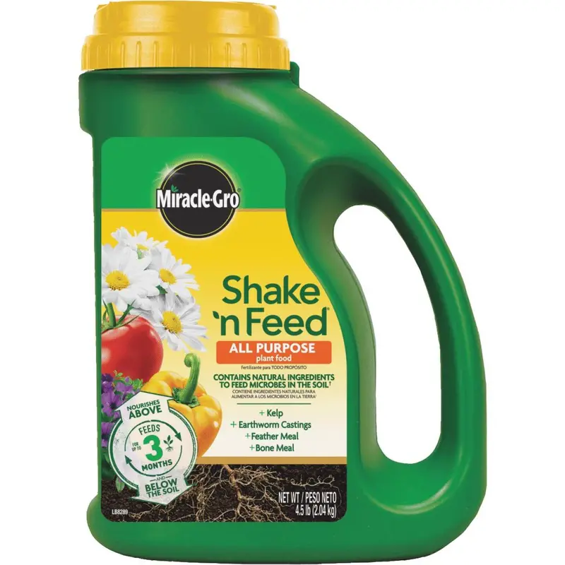 Miracle-Gro Shake 'N Feed All-Purpose Plant Food – 4.5 Lb (12-4-8 Formula) 1