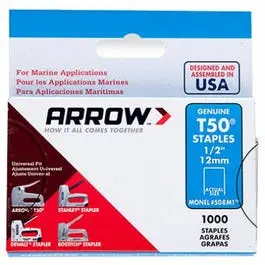Monel T50 Staples – 0.5-Inch Length, 1000-Count 1