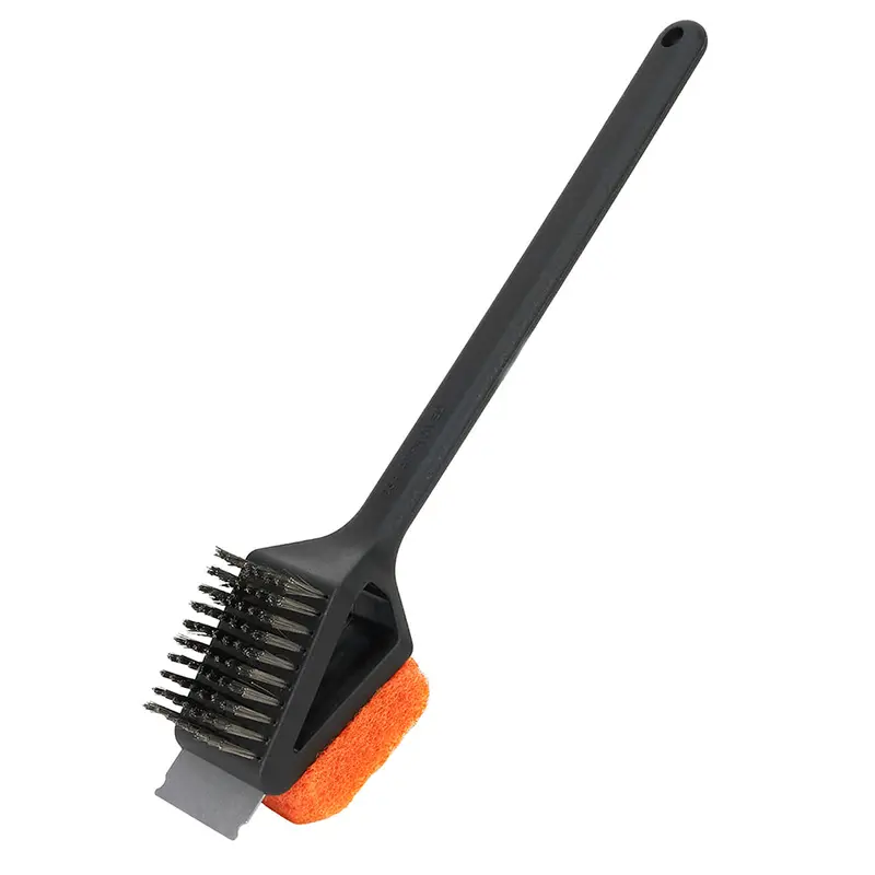 Mr. Bar-B-Q Dual-Head Grill Brush With Integrated Scrub Pad 1