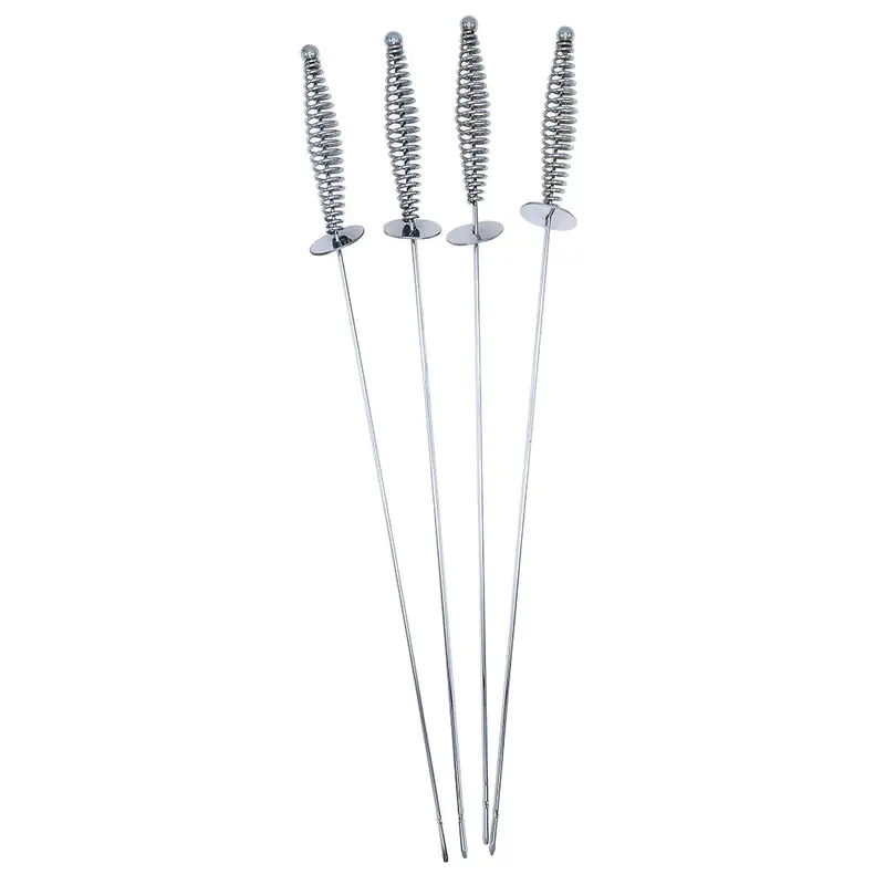 Mr. Bar-B-Q Stainless Steel Spiral Skewers – Rotisserie-Style Grilling Tools 1
