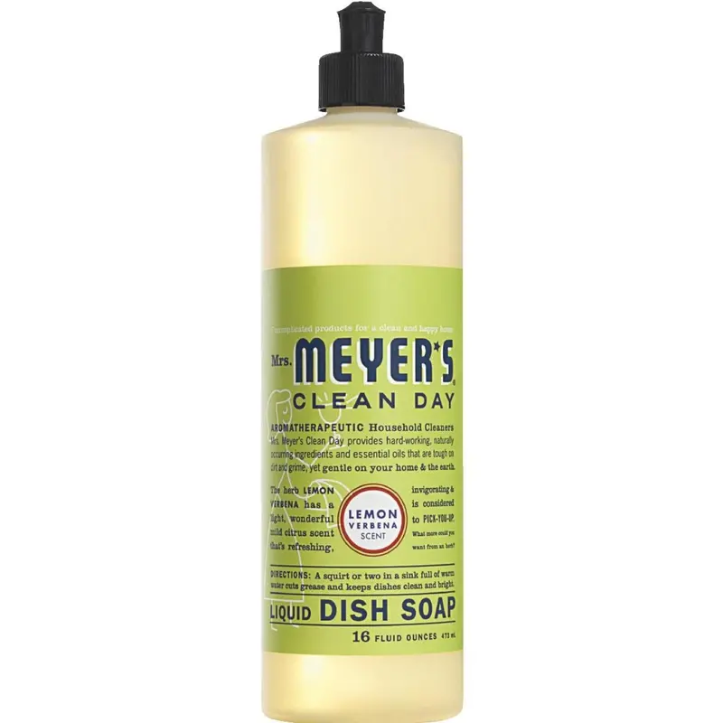 Mrs. Meyer’S Clean Day Lemon Verbena Dish Soap — 16 Oz Bottle 1