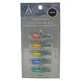 Multi-Color Mini Led Christmas Light Bulb Replacement – 5-Pack 1