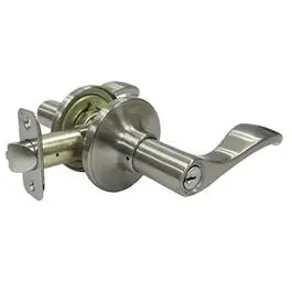 Naples Reversible Entry Lever Lockset In Satin Nickel Finish 1