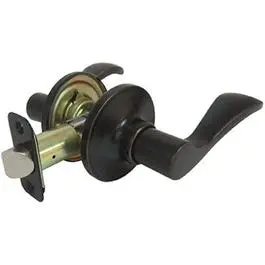 Naples Reversible Passage Lever Lockset – Aged Bronze Finish 1
