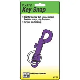 Narrow Plastic Key Snap Fastener 1