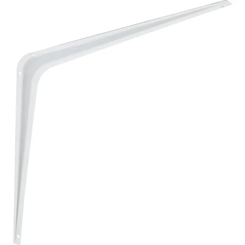 National 12 In Deep × 14 In High White Steel Shelf Bracket (Model 211) 1
