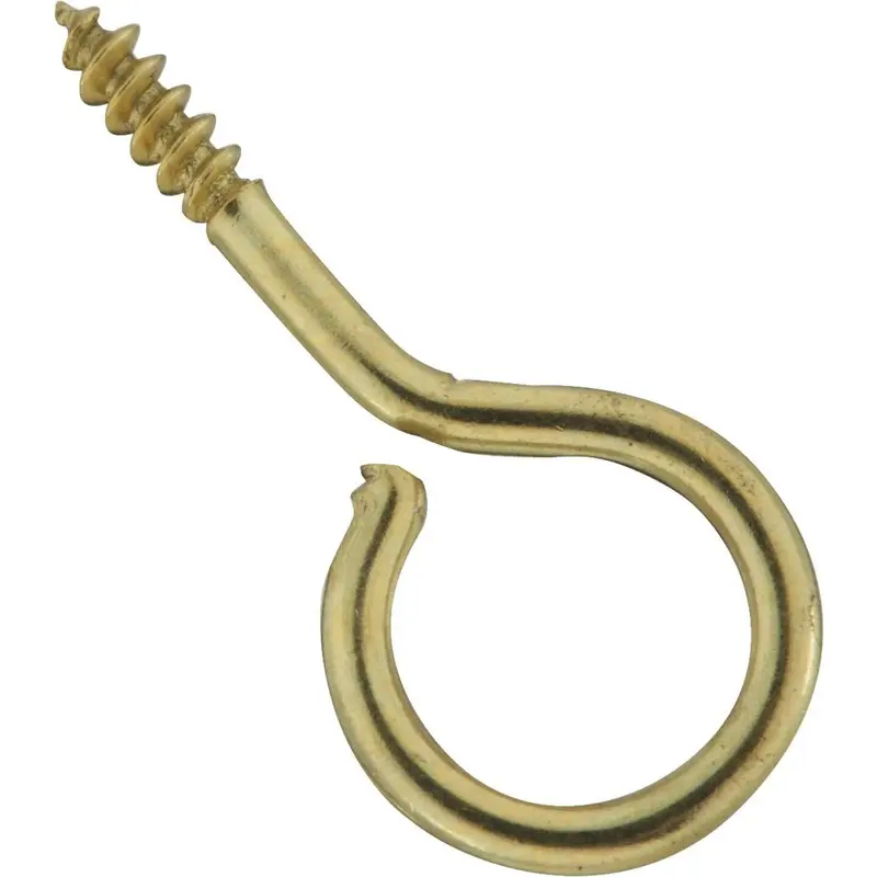National #14 Brass Screw Eye — Heavy-Duty, 6-Pack 1