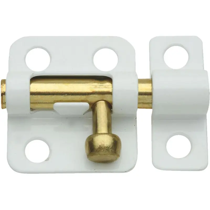 National 2 In White Cellar Window Barrel Bolt – Interior Security Fastener 1