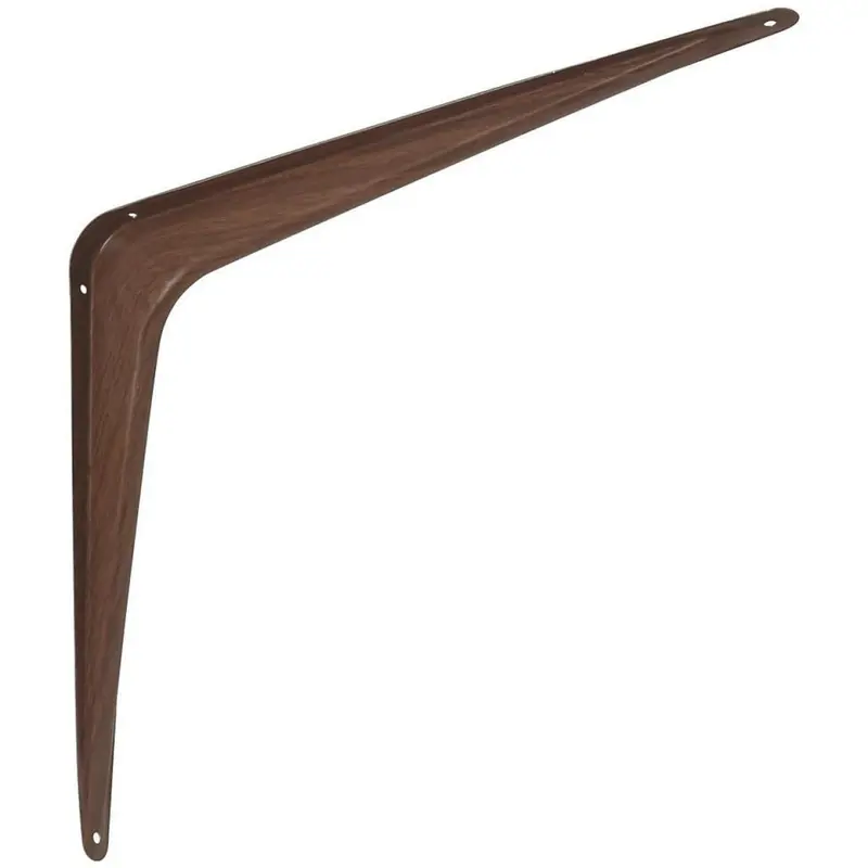 National 211 Fruitwood Steel Shelf Bracket – 12" Depth X 14" Height 1