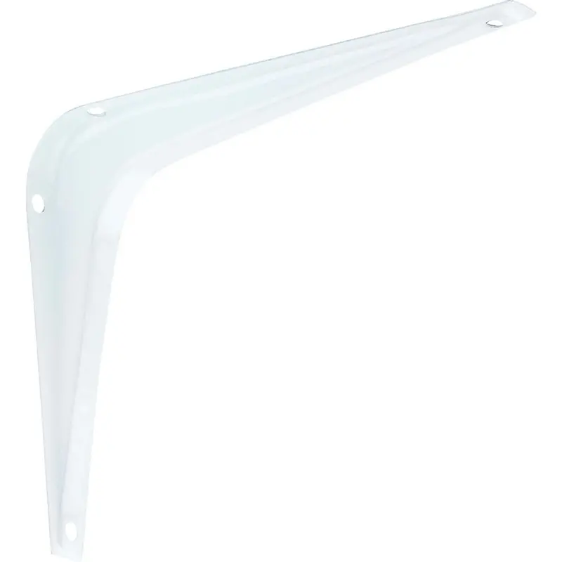 National 211 White Steel Shelf Bracket – 5" Diameter × 6" Height 1
