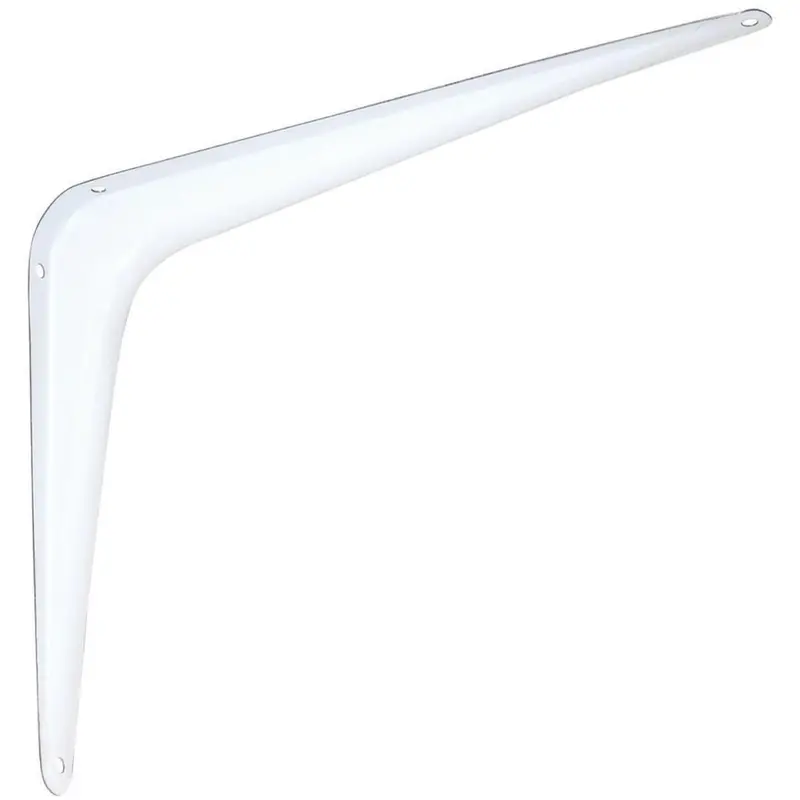 National 211 White Steel Shelf Support Bracket – 8" Depth × 10" Height 1