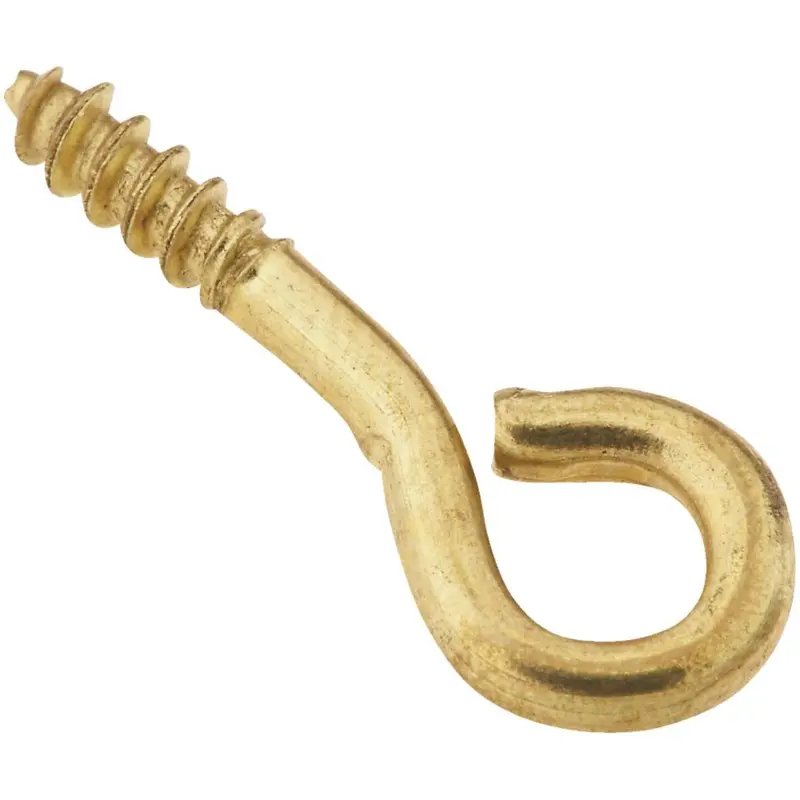 National #214 Brass Screw Eye – Compact Design, 7-Count Pack 1