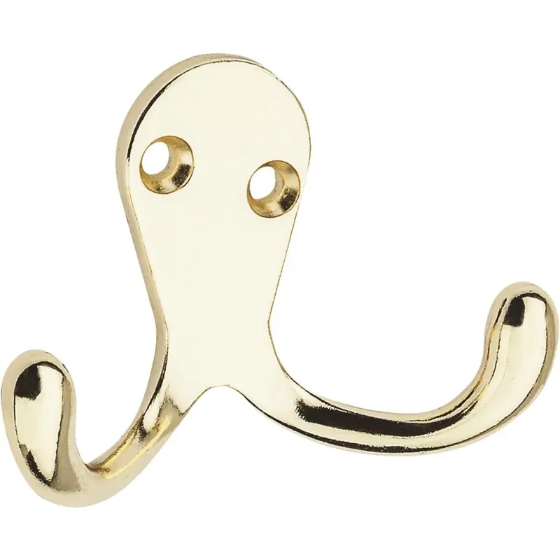 National Brass Double Wardrobe Hook – Pack Of 2 1