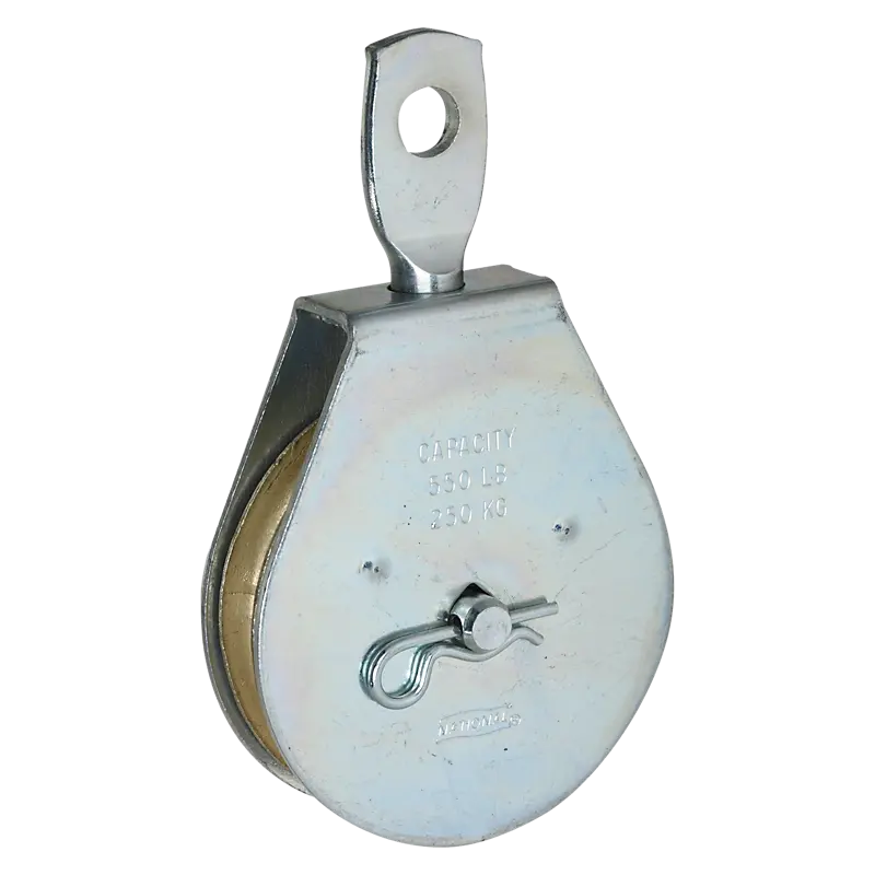 National Hardware Swivel Pulley – 2-1/2" Single Sheave, Zinc-Plated Steel 1