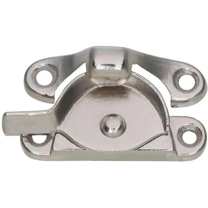 National Nickel Crescent Sash Lock – 7/8" Size, Polished Finish 1